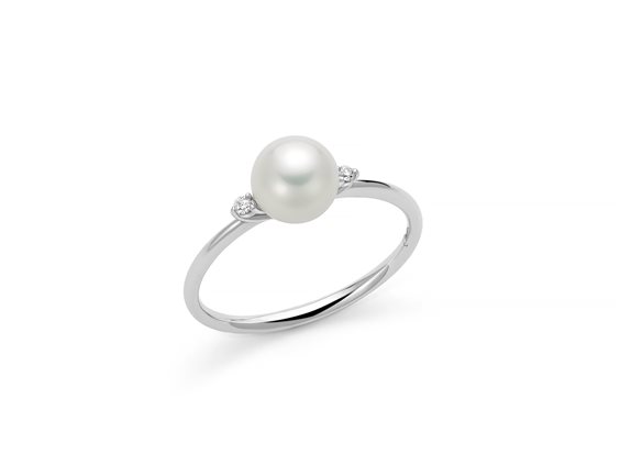 Anello Miluna Donna PERLE 375 in Oro Perla PLI1687X - PLI1687X